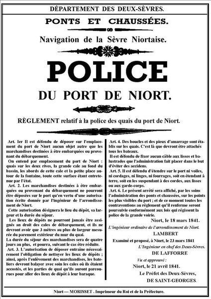 Fichier:Pol Port Niort 1841.jpg