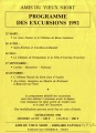 Association les Amis du Vieux Niort -programme des excursions 1992.JPG