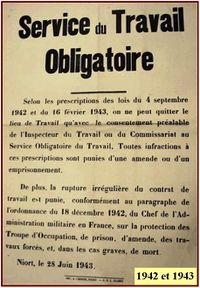 Service du Travail Obligatoire (Jeunes gens de la région niortaise 1942