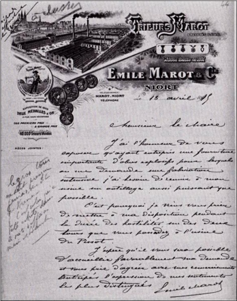 Fichier:Lettre E Marot 1917.jpg