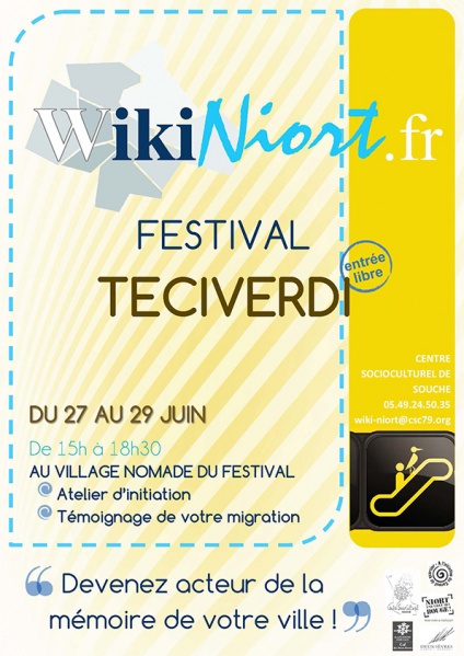Fichier:Wiki-niort au Festival TECIVERDI.jpg