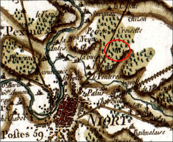 Fichier:Extrait Carte Cassini Niort.jpg